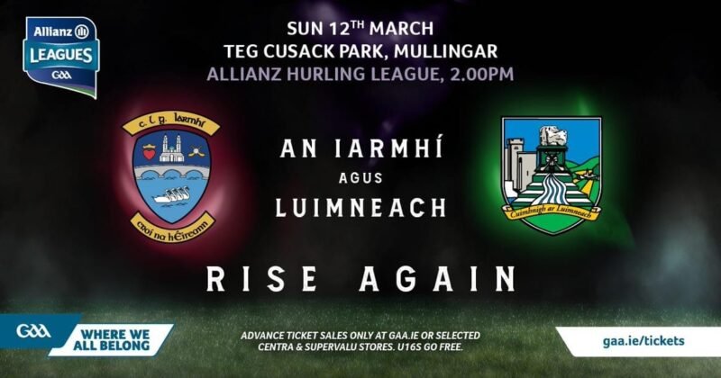 Limerick Senior Hurling Team And Match Panel V Westmeath Will Be ...