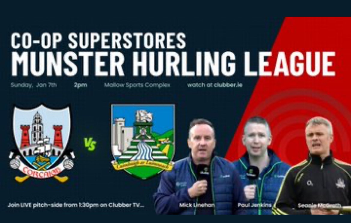 Tomorrow afternoon on Clubber TV 📺 🏆 CoOp Superstores MunsterGAA